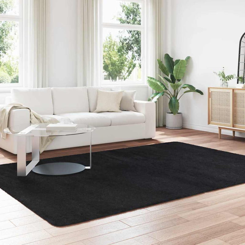 ギャラリービューアに画像をロードする, Vidaxl hoogpolig vloerkleed navarra 200x290 cm polyester zwart