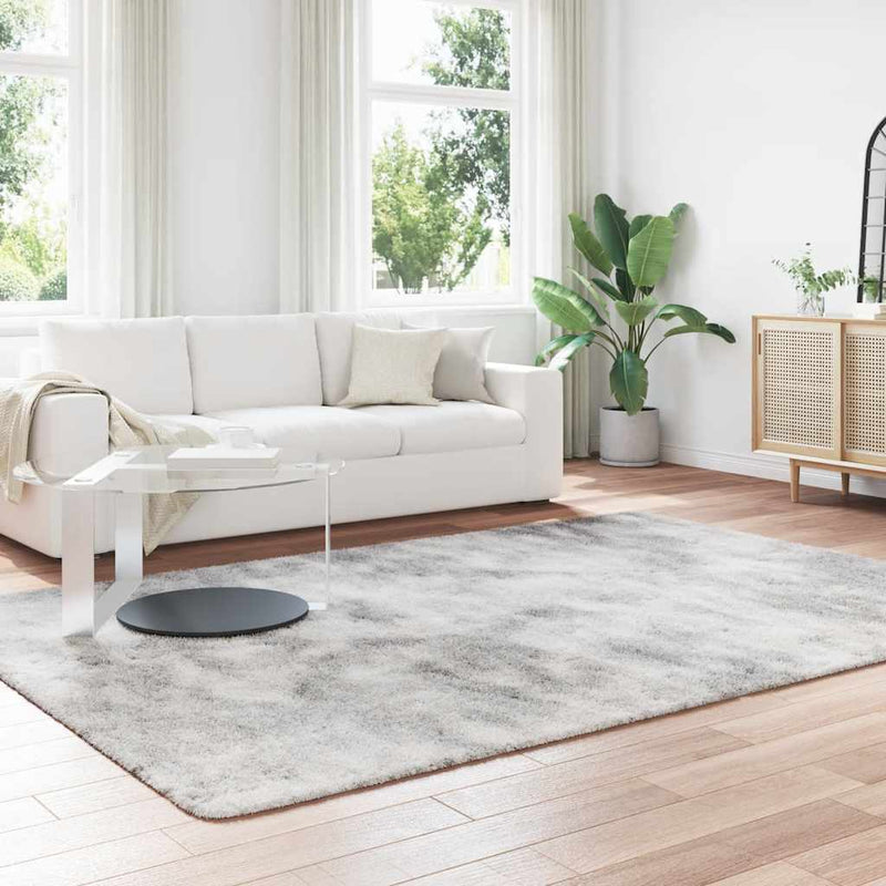 ギャラリービューアに画像をロードする, Vidaxl hoogpolig vloerkleed navarra 200x290 cm polyester zilvergrijs