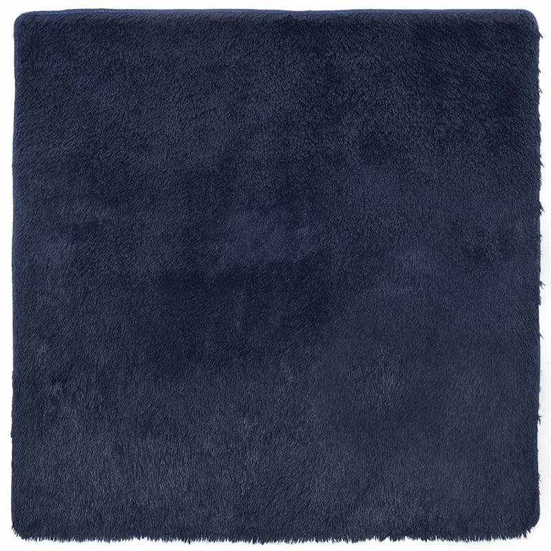 ギャラリービューアに画像をロードする, Vidaxl hoogpolig vloerkleed navarra 120x120 cm polyester marineblauw