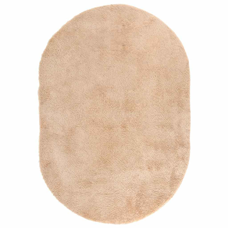 Afbeelding laden in galerijviewer, Vidaxl hoogpolig vloerkleed navarra 300x200 cm polyester beige