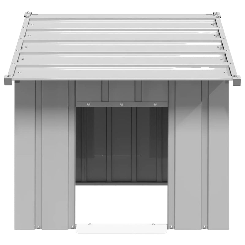 Load image into Gallery viewer, Vidaxl hondenhok met dak 83x130x85 cm gegalvaniseerd staal