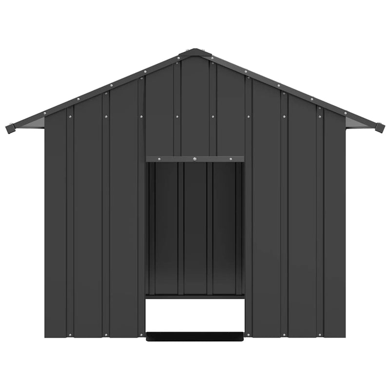 ギャラリービューアに画像をロードする, Vidaxl hondenhok met dak 131x101x102 cm gegalvaniseerd staal