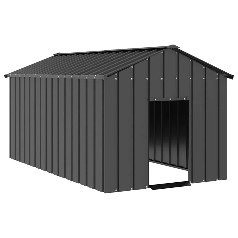 Load image into Gallery viewer, Vidaxl hondenhok met dak 114x202x101 cm gegalvaniseerd staal