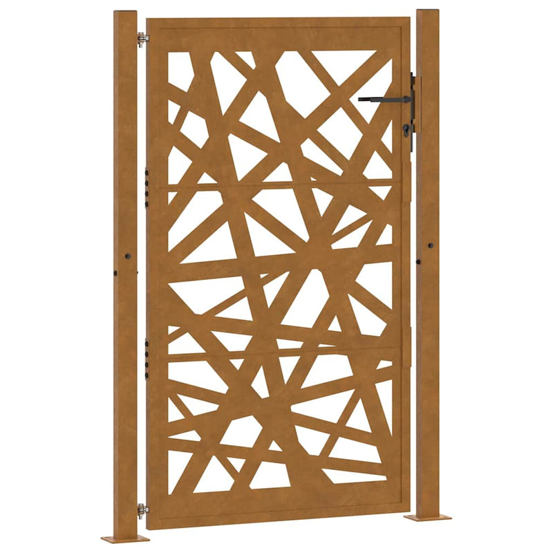 Afbeelding laden in galerijviewer, Vidaxl poort met lichtontwerp 100x150 cm weervast staal