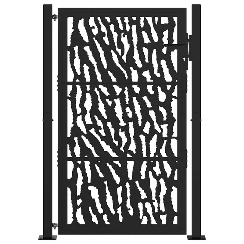 Chargez l'image dans la visionneuse de la galerie, Vidaxl poort met sporenontwerp 100x150 cm staal zwart