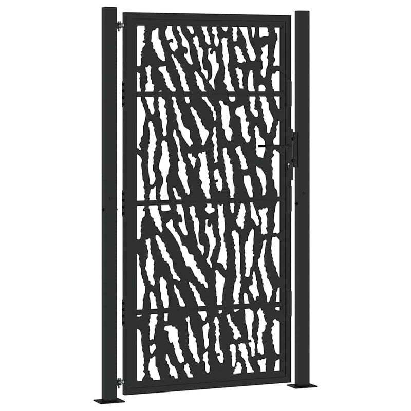 Chargez l'image dans la visionneuse de la galerie, Vidaxl poort met sporenontwerp 100x175 cm staal zwart