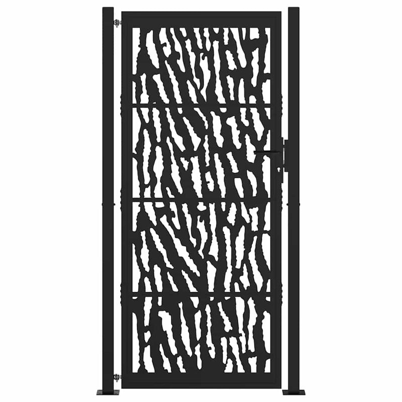 Chargez l'image dans la visionneuse de la galerie, Vidaxl poort met sporenontwerp 100x200 cm staal zwart