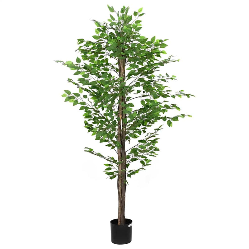 Chargez l'image dans la visionneuse de la galerie, Vidaxl kunst ficus plant 1260 bladeren 200 cm groen
