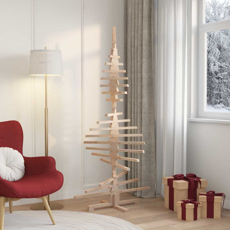 Afbeelding laden in galerijviewer, Vidaxl kerstdecoratie kerstboom 180 cm massief grenenhout