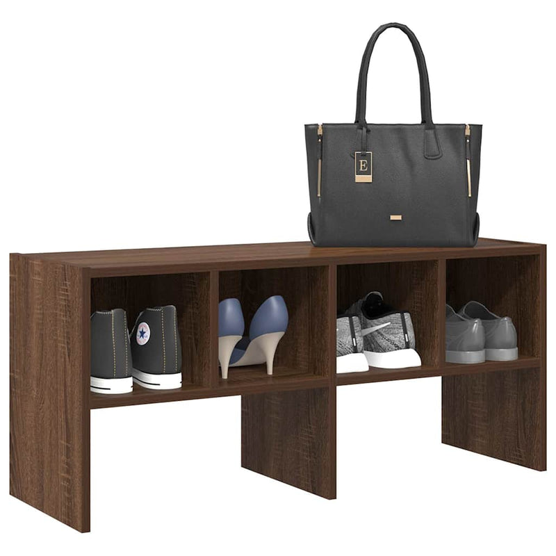 Load image into Gallery viewer, Vidaxl schoenenrek stapelbaar 89,5x30x40 cm bruin eikenkleur