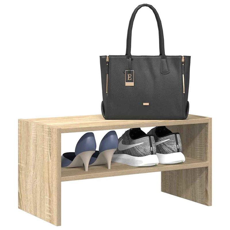 Load image into Gallery viewer, Vidaxl schoenenrek stapelbaar 60x30x30,5 cm sonoma eikenkleurig