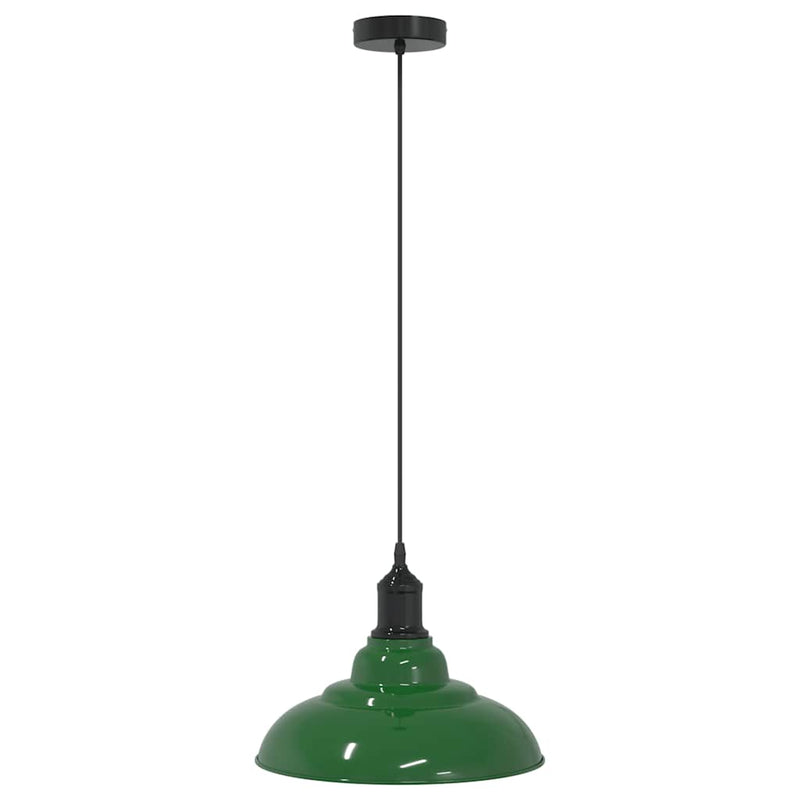 Chargez l'image dans la visionneuse de la galerie, Vidaxl hanglamp in hoogte verstelbaar e27 ø31 cm metaal glanzend groen
