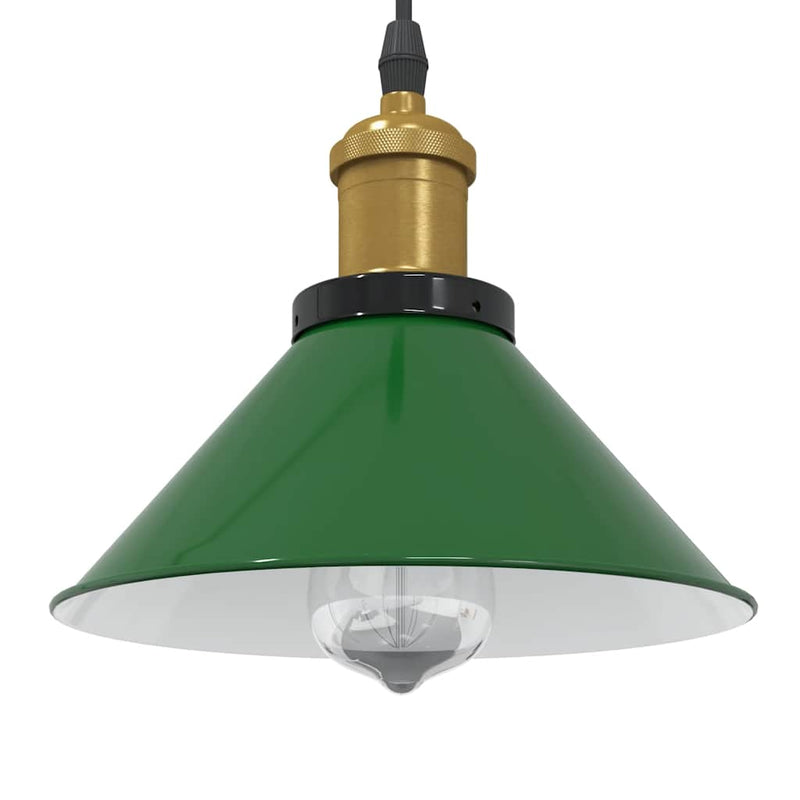 Chargez l'image dans la visionneuse de la galerie, Vidaxl hanglamp in hoogte verstelbaar e27 ø22 cm metaal glanzend groen