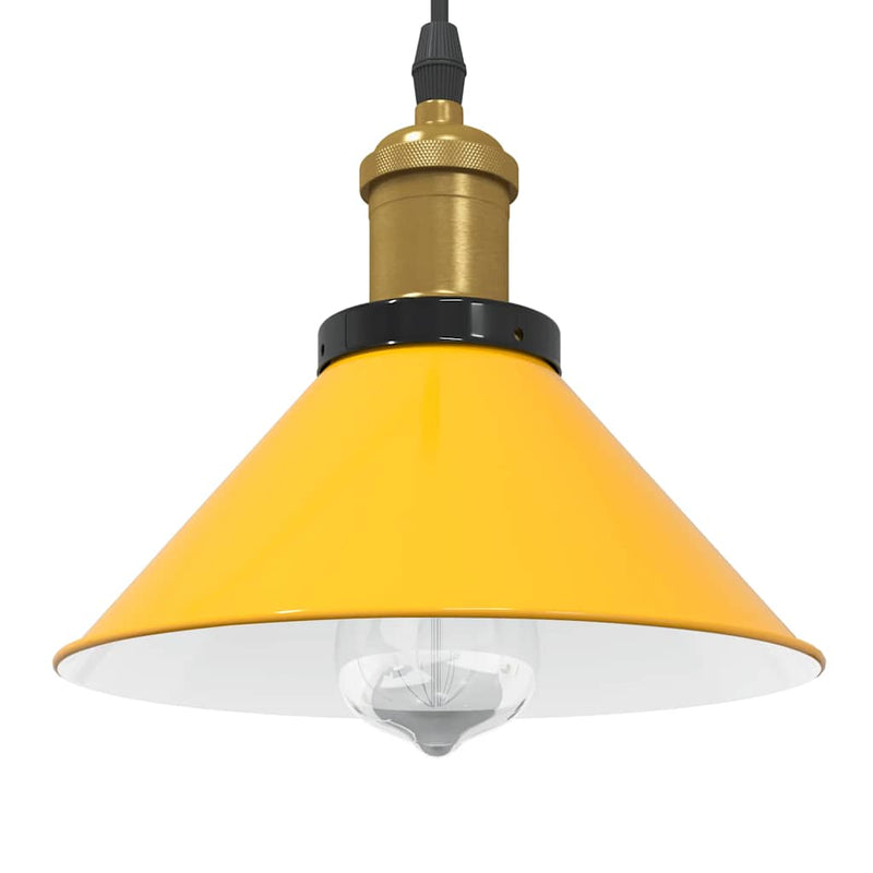Chargez l'image dans la visionneuse de la galerie, Vidaxl hanglamp in hoogte verstelbaar e27 ø22 cm metaal glanzend geel