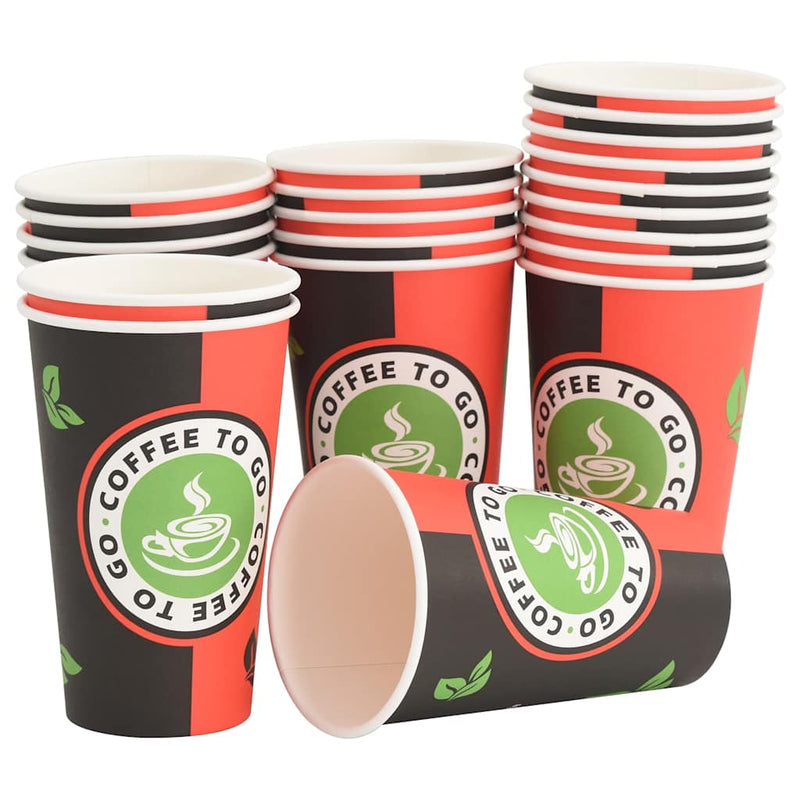 Load image into Gallery viewer, Vidaxl papieren koffiekopjes 1000 st 16oz 400 ml rood en zwart