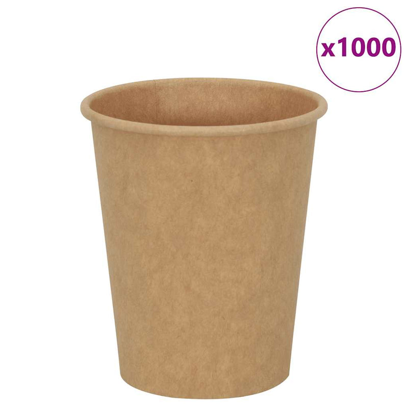 Load image into Gallery viewer, Vidaxl papieren koffiekopjes 1000 st 8oz 200 ml bruin