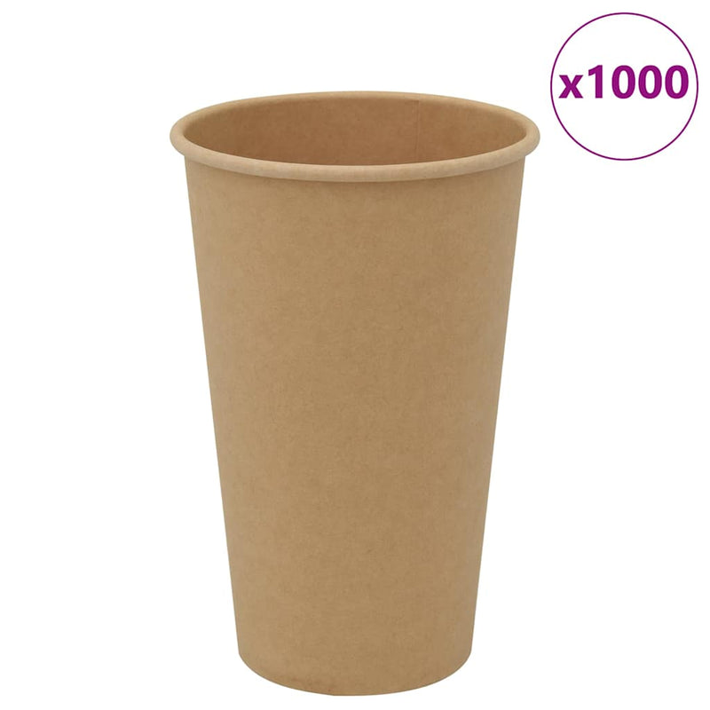 Load image into Gallery viewer, Vidaxl papieren koffiekopjes 1000 st 16oz 400 ml bruin