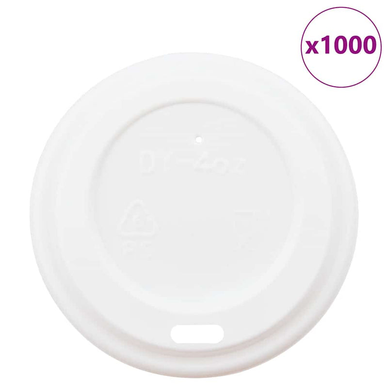 Load image into Gallery viewer, Vidaxl papieren koffiebekerdeksels ø60 mm 4oz 1000 st kunststof wit