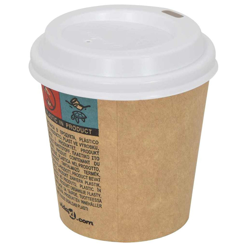 Load image into Gallery viewer, Vidaxl papieren koffiebekerdeksels ø60 mm 4oz 1000 st kunststof wit