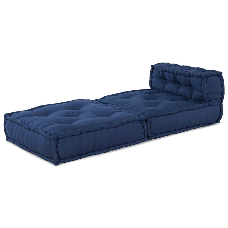 Afbeelding laden in galerijviewer, Vidaxl modulair bank indigo 70 x 70 x 56 cm stof