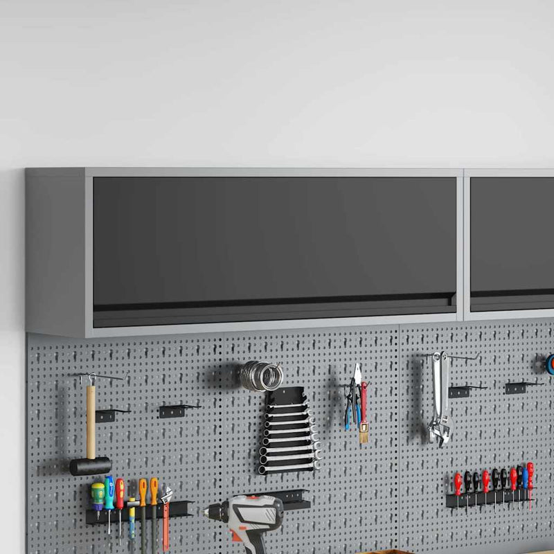ギャラリービューアに画像をロードする, Vidaxl gereedschapskast met opslag zwart en grijs 100 x 25 x 35 cm
