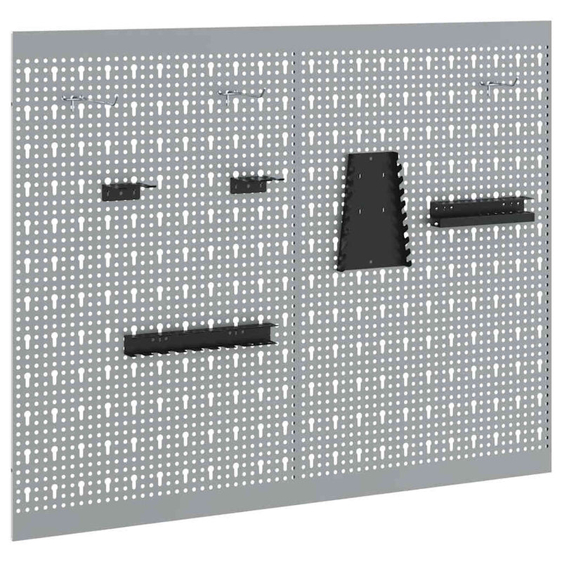 ギャラリービューアに画像をロードする, Vidaxl gereedschap wandpaneel 2 pcs grijs 100 x 1 x 80 cm