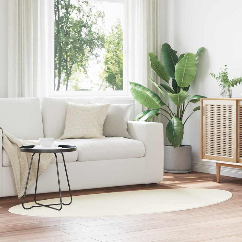 Afbeelding laden in galerijviewer, Vidaxl vloerkleden huarte crème 80 x 150 cm polyester