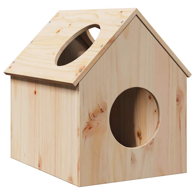Load image into Gallery viewer, Vidaxl kattenhuis 41x50x50 cm massief grenenhout