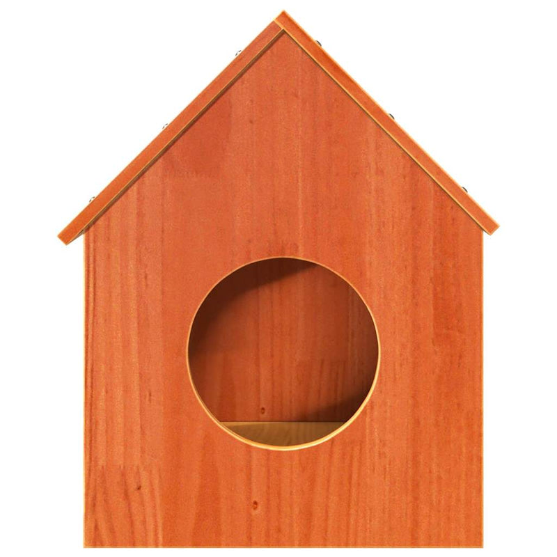 Load image into Gallery viewer, Vidaxl kattenhuis 41x50x50 cm massief grenenhout wasbruin