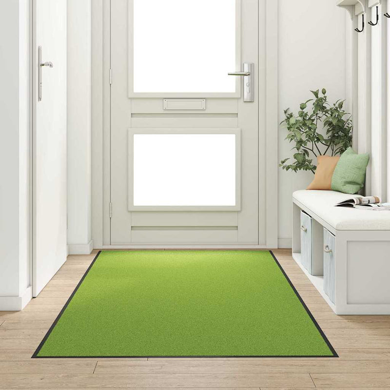 ギャラリービューアに画像をロードする, Vidaxl deurmat anders groen en zwart 120 x 250 cm polyamide en pvc