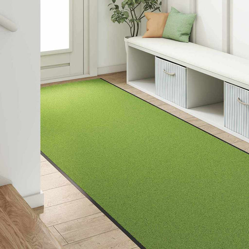 ギャラリービューアに画像をロードする, Vidaxl deurmat anders groen en zwart 120 x 400 cm polyamide en pvc