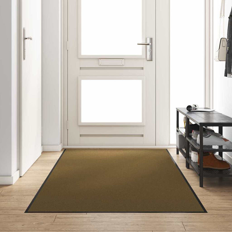 ギャラリービューアに画像をロードする, Vidaxl deurmat anders bruin en zwart 120 x 300 cm polyamide en pvc