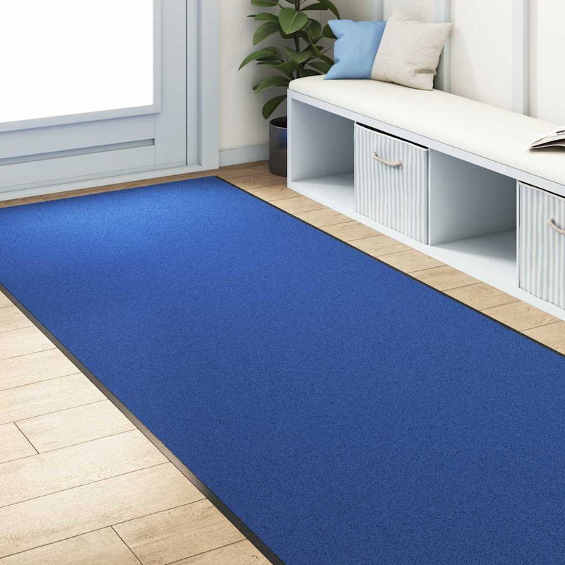 ギャラリービューアに画像をロードする, Vidaxl deurmat anders blauw en zwart 120 x 400 cm polyamide en pvc