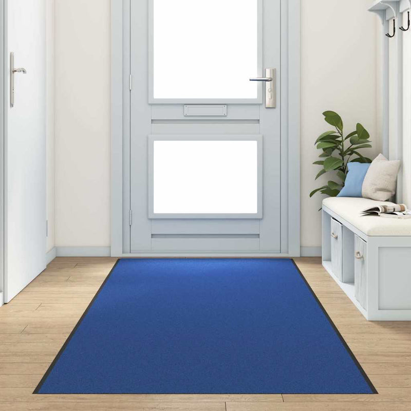 ギャラリービューアに画像をロードする, Vidaxl deurmat anders blauw en zwart 120 x 400 cm polyamide en pvc
