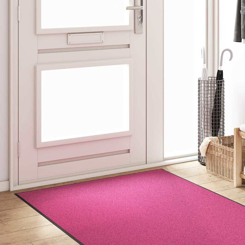 ギャラリービューアに画像をロードする, Vidaxl deurmat anders roze en zwart 120 x 250 cm polyamide en pvc