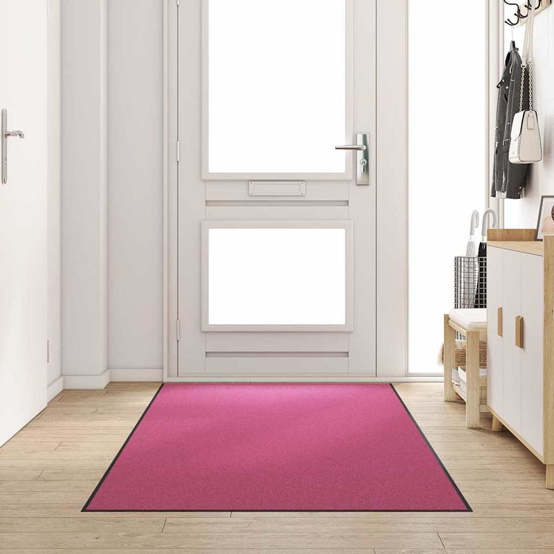 ギャラリービューアに画像をロードする, Vidaxl deurmat anders roze en zwart 120 x 250 cm polyamide en pvc