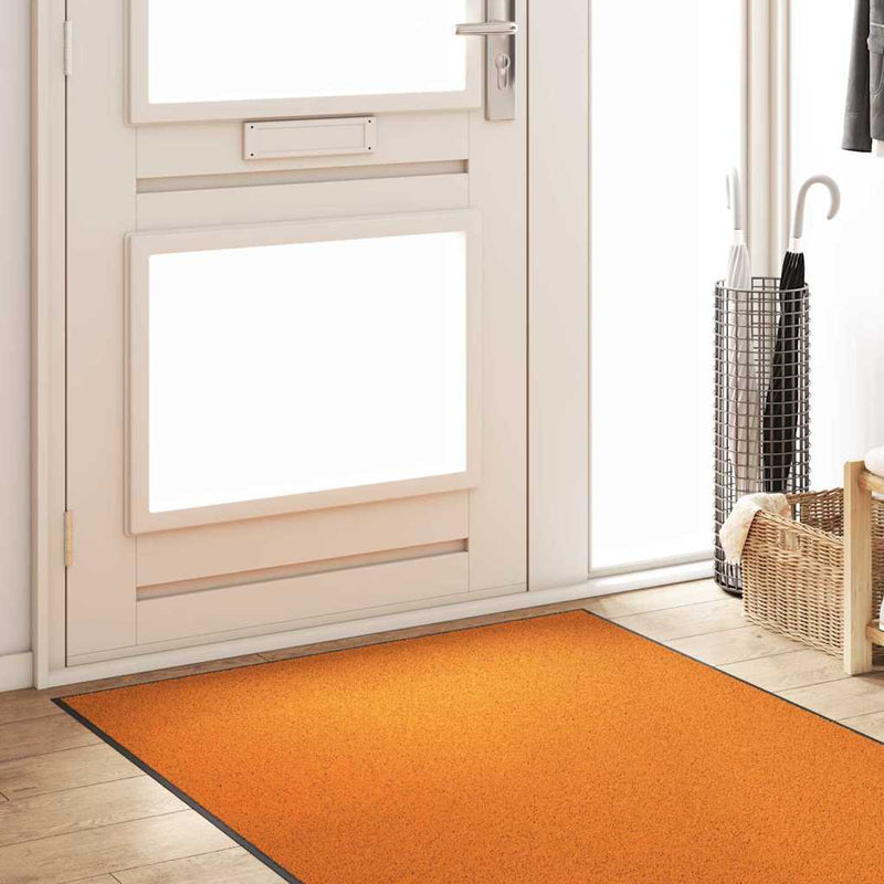 ギャラリービューアに画像をロードする, Vidaxl deurmat anders oranje en zwart 120 x 250 cm polyamide en pvc