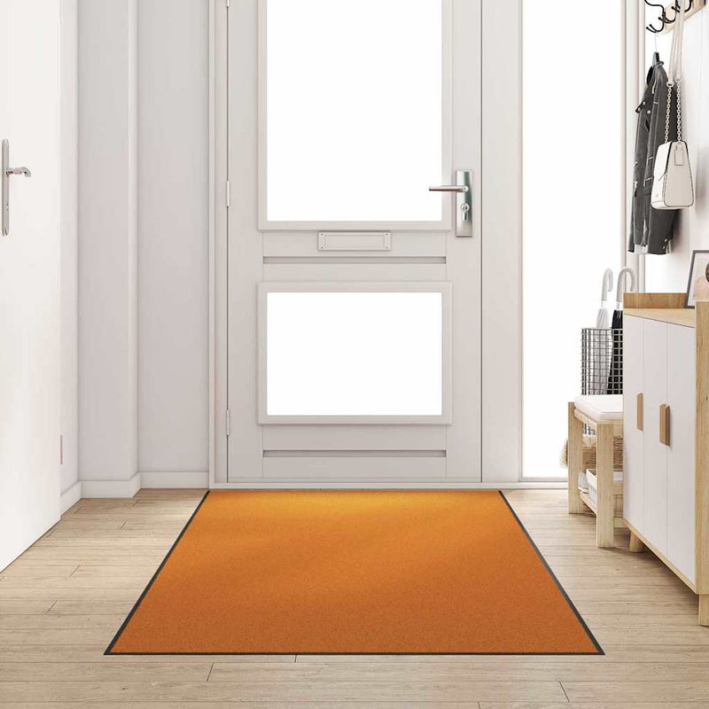 ギャラリービューアに画像をロードする, Vidaxl deurmat anders oranje en zwart 120 x 300 cm polyamide en pvc