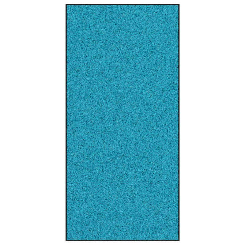 ギャラリービューアに画像をロードする, Vidaxl deurmat anders cyaan en zwart 120 x 250 cm polyamide en pvc