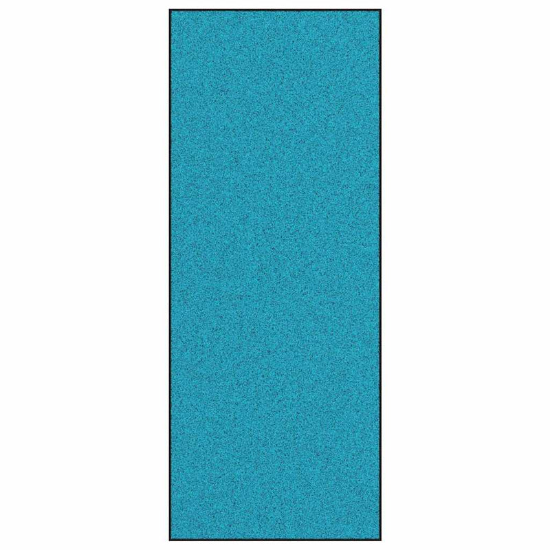 ギャラリービューアに画像をロードする, Vidaxl deurmat anders cyaan en zwart 120 x 300 cm polyamide en pvc