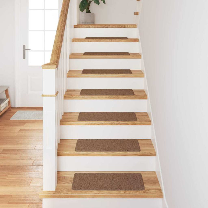 Afbeelding laden in galerijviewer, Vidaxl antislip trapmatten latex achterkant 15 pcs geel 60 x 25 cm pp