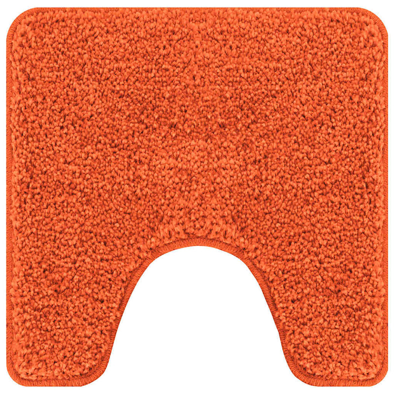 Afbeelding laden in galerijviewer, Vidaxl antislip badmat met toilet cut oranje 50 x 50 cm pp