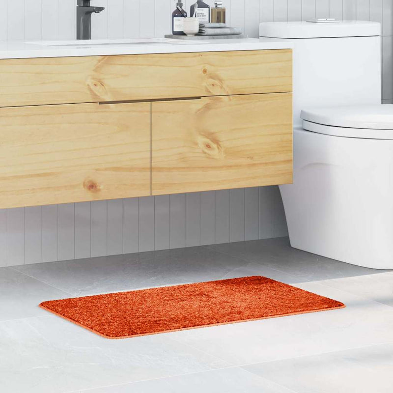 Afbeelding laden in galerijviewer, Vidaxl antislip badmat oranje 50 x 80 cm pp