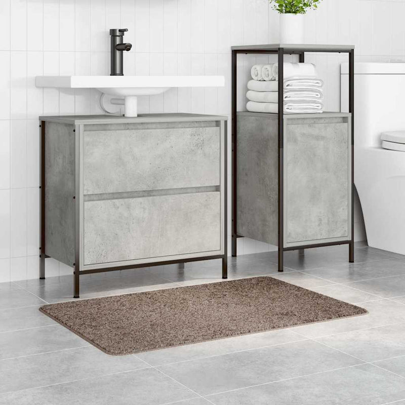 Afbeelding laden in galerijviewer, Vidaxl antislip badmat bruin 60 x 90 cm pp