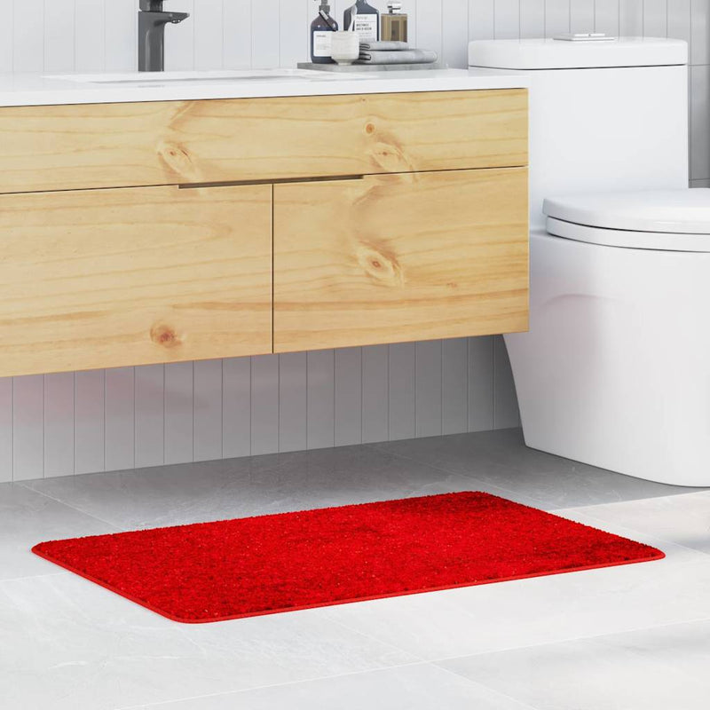 Afbeelding laden in galerijviewer, Vidaxl antislip badmat rood 60 x 90 cm pp