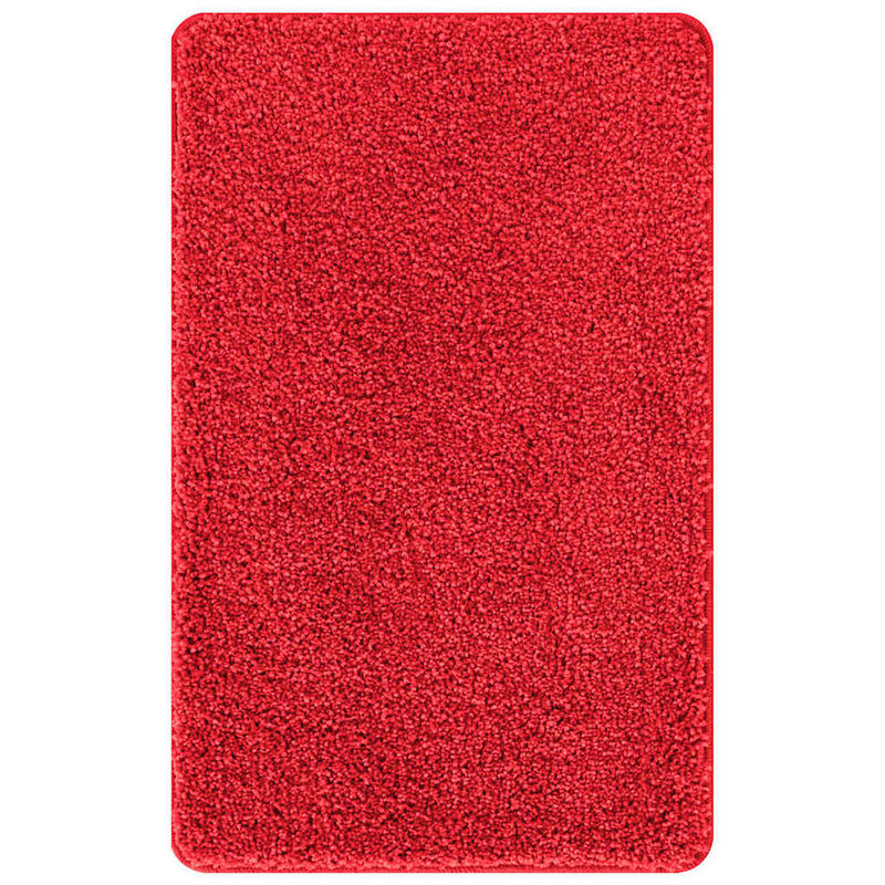 Afbeelding laden in galerijviewer, Vidaxl antislip badmat rood 60 x 90 cm pp