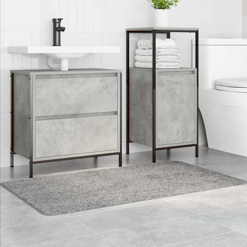 Afbeelding laden in galerijviewer, Vidaxl antislip badmat grijs 70 x 120 cm pp