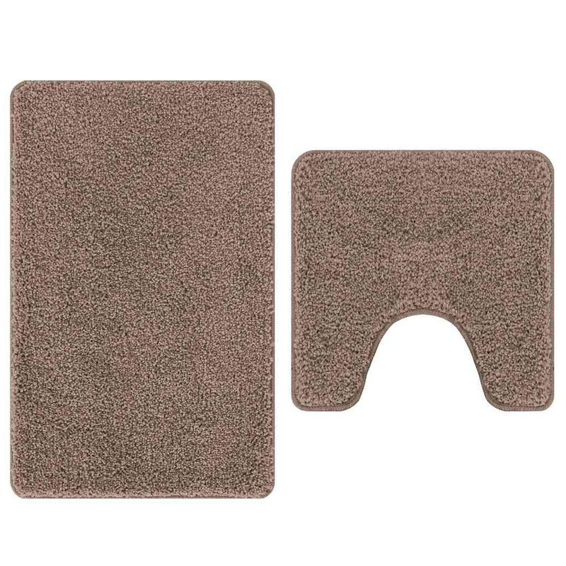 Chargez l'image dans la visionneuse de la galerie, Vidaxl antislip badmat set 2 pcs bruin pp