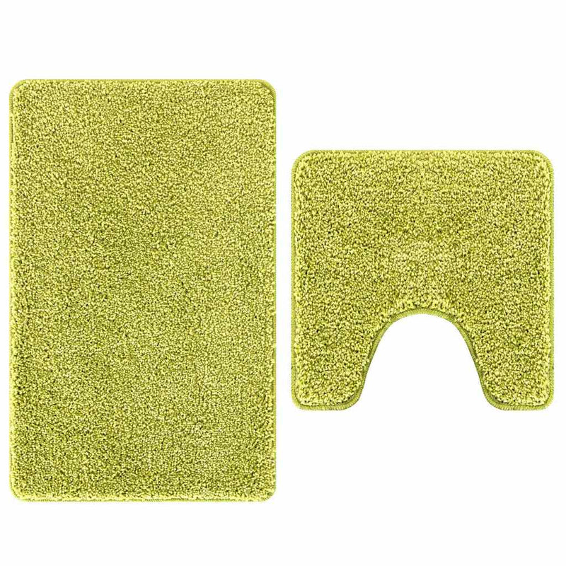 Chargez l'image dans la visionneuse de la galerie, Vidaxl antislip badmat set 2 pcs groen pp