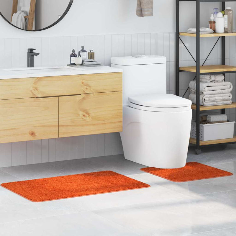 Chargez l'image dans la visionneuse de la galerie, Vidaxl antislip badmat set 2 pcs oranje pp